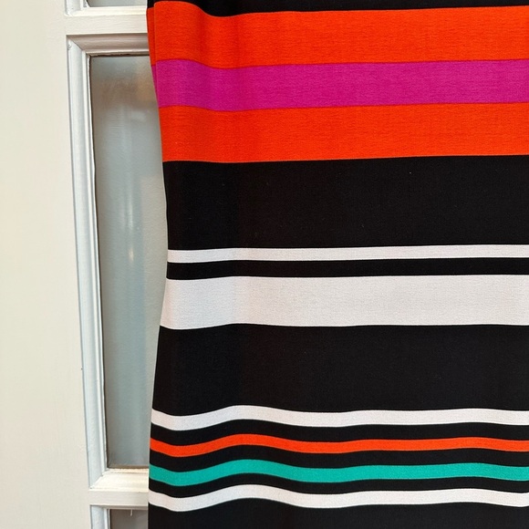 Vintage Y2K Cache Bright Retro Cocktail Party Midi Dress Size 6 Small S - Picture 6 of 11